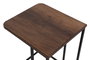 Hanah Home Ce Metal Zigon - 9401 Juego de Mesas Nido (3 Piezas) Nogal y Negro
